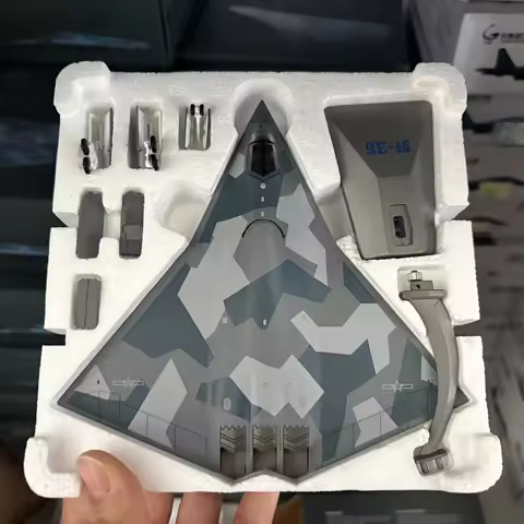 1/144 J-36 Chinese 6th Generation Aircraft J36 Cut Crack Coating Alloy Finished Plane Fighter Jet Mo