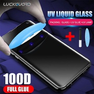 [Ready Stock] Full UV Glue Tempered Glass For Samsung Galaxy S9 S8 S10 S20 Plus Note 8 Screen Protector For Galaxy S21 S22 S23 S24 Ultra Film