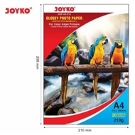JOYKO GLOSSY PHOTO PAPER A4 20 SHEETS GLOSSY PHOTO PAPER A4 210GSM 20 SHEETS GSP-A4-210