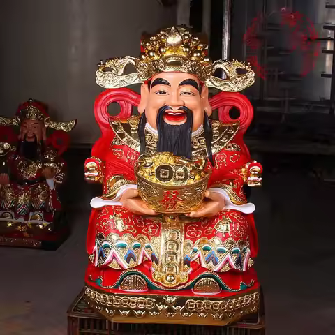 Wholesale Buddha GOD statue HOME SHOP Altar Bring money Good luck God of wealth Recruit wealth CAI S
