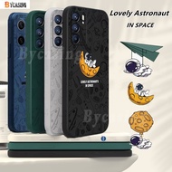 Casing OPPO A54 A15 A16 A94 A53 A52 A92 A5S A12 A7 A1K A3S F9 A37 Reno6 C11 Lovely Astronaut in Spac