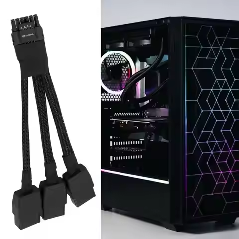 P82F 3x 8Pin To 16Pin GPU Power Adapter Cable 600W 12VHPWR Connector For RTX4090 Graphics Cards With