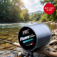 FTK 500M Grey Nylon Fishing Line with Carbon Fiber Coating Fly Fishing Monofilament for Carp Bass  F