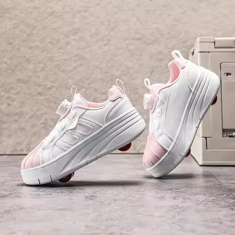 Children's Led Light Roller Skate Shoes For Kids Boys Girls Glowing Sports Luminous Sneakers Skatebo