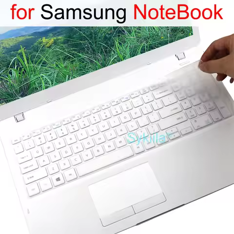 Keyboard Cover for Samsung NoteBook Plus 2 9 7 5 3 Spin Pen Odyssey NT550XDA NP550XDA NP550XCJ Silic
