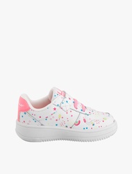 Payless LA Gear Childrens Dash Court Printed Sneakers - White_10