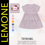 LEMONE for Girls BabyTerry Spandex 70304BB BL Size 04 age 2-4 years mini Daster Dress for Girls Cute