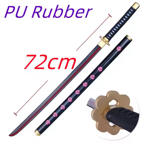 Zoro Sword 72cm Roronoa Sword Wa Michi Ichi Weapon Cosplay Katana Knife Ninja Samurai Sword Prop Toy