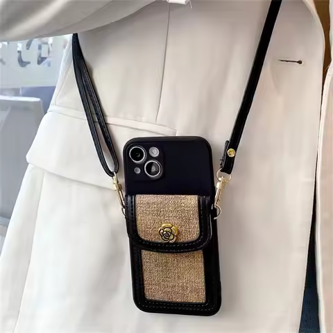 Luxury Flower Leather Wallet Card Bag Crossbody Lanyard Strap Case For Samsung Galaxy A17 A57 A37 A5