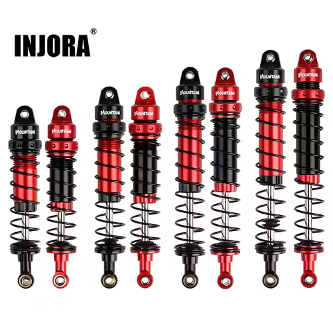 INJORA Aluminum Shock Absorber 90/100/110/120mm Damper For 1/10 RC Crawler Car Axial SCX10 90046 Cap