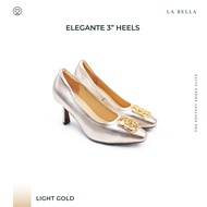 LA BELLA รุ่น ELEGANTE 3" HEELS - LIGHT GOLD