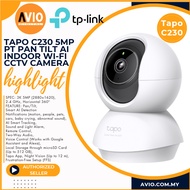 TP-LINK Tplink 5MP 5 Megapixel Pan Tilt Wifi Wireless CCTV Camera 2 Way Talk Motion Detect Tapo C230