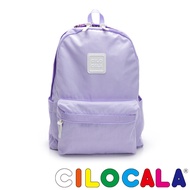 CILOCALA Bright Color Nylon Water Repellent Backpack-Large Bag Lavender Purple