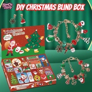 DIY Christmas Blind Box Bracelet Necklaces Jewelry Blind Box Toy Christmas Gift for Girl Xmas Toy