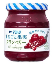 Aohata - アヲハタ果醬【蔓越莓味】(Cranberry) 250g|4562452232553 日本銷量第一|原裝日本 | 新舊包裝隨機出(賞味期限:2027.02.10)