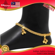 { Ready Stock  } Indian Anklets Kolusu Gold Color Anklet (ANK418GLD)