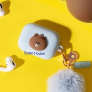 🇰🇷 LINE Friends Brown Airpods Pro Case + Keyring 熊大耳機殼+鎖匙扣