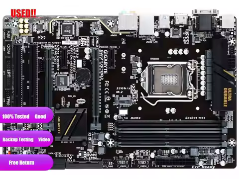 Gigabyte GA-Z170-HD3 Original Motherboard Z170 Socket LGA 1151 DDR4 Support I7 6700K