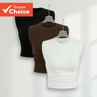 B80-FEB24-C-1-Side-Shirred Vest-TKB80ED367  B80-FEB24-C-1-Pinggang Berkerut Sisi-TKB80ED367