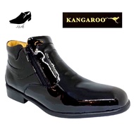 ORIGINAL KANGAROO MEN OFFICER LEATHER SHOES/double zipper/kasut Kulit kangaroo police pegawai/kasut 