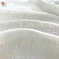 【SM CURTAIN】 CANE 270cm SHEER CURTAIN FREE HEIGHT CUSTOMIZATION HOOK & RING WINDOW & SLIDING DOOR