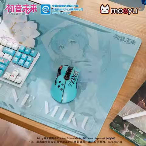 Tcv Moeyu Hatsune Miku Gaming Big Mouse Mat Game Oversized Table Mat Miku Anime Animation Surroundin
