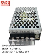 MEAN WELL SD-15A-24 9.2~18V DC To 24V DC 0.625A 15W DC-DC Converter Enclosed Type Switching Power Su