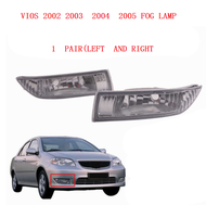 1*PAIR Front Bumper Fog Light Lamp foglight fog lamp FOR TOYOTA VIOS 2002 2003 2004 2005 81221-0D010-81220-0D010