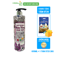 [Tặng 2Kg Tấm ST25] Sữa Tắm Cám Gạo - Chiết xuất từ Cám Gạo & Hoa Mộc Lan - Chai 650ml