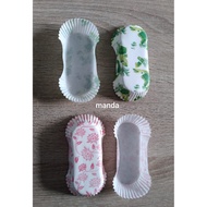 paper cup cake cases wadah alas kue roti kukus donat risoles cup cake oval cup cake bulat 100 lbr