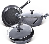 Cookware Set Frying Pan Soup Pot Stew Pot Wok Non-Stick Pan Saucepan Cooking Pot Set Kitchen Casserole Hotpot Steamer Boilers Warm as ever