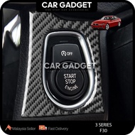 3 Series F30 F31 F34 F35 328i Engine Push Start Button Cover Trim Carbon 2013-2019 Car Gadget Car  A