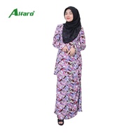 Alfaro Baju Kurung Lycra Printed Pasly Baju Kurung Ironless