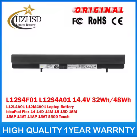 L12S4F01 L12S4A01 14.4V 32Wh/48Wh Genuine Original L12L4A01 L12M4A01 Laptop Battery For Lenovo IdeaP