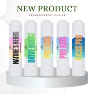 Aroma Terapi Aura Inhaler Stick Natures Herbs Focus Drive & Focus Study 1 Pcs