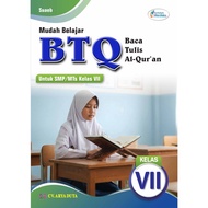 Buku Mudah Belajar Baca Tulis Al-Quran BTQ Kelas 7 untuk SMP/Mts