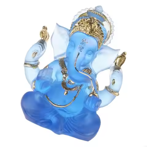 Miniature Idol Statue Resin Craft Hindu Religious Art Work Home Accent