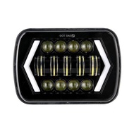 7x6 5x7 Đèn pha LED DRL HI-LO chiếu Đèn Pha Gắn kín cho xe tải xe bán tải TOYOTA
