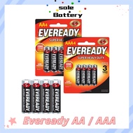 Eveready Super Heavy Duty 1.5V AA R6 or AAA R03 Battery