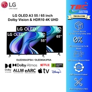 (COURIER SERVICES) LG 55 INCH- 65 INCH OLED A3 4K UHD SMART TV (DOLBY VISION AND HDR10) OLED55A3PSA OLED65A3PSA