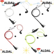 ALDAL Earphone PTT Mic, Two Way Radio ABS Earpiece, 2 Way 2 Pin Walkie Talkie Earphones for Kenwood 