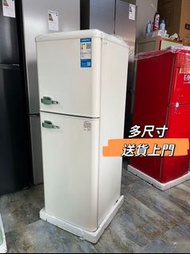 白色復古雪櫃 雙門小型雪櫃 紅色黃色雪櫃 #refrigerator