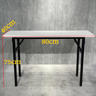 โต๊ะพับ โต๊ะพับขายของ โต๊ะพับอเนกประสงค์ สีขาว โต๊ะอเนกประสงค์หน้ 120X60X75ซม โต๊ะทำงาน ไม่ต้องประกอ