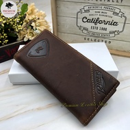 Rush Rider Full Cowhide Leather Long Wallet Men Cow Leather Long Purse Dompet Lelaki Kulit Panjang Beg Duit Kulit Lelaki