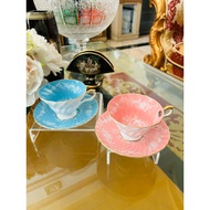 Tea Cup Avon Saucer Aynsley England White Rose Luxurious Beautiful