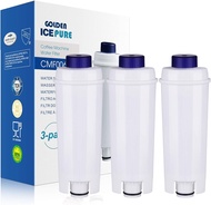 โกลเด้น ICEPURE กาแฟกรองเปลี่ยนสำหรับ DeLonghi กรอง DLSC002, DLS C002,เข้ากันได้กับ ECAM,ECAM,ETAM, 