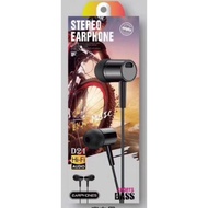 stereo earphone D21 (Hi-Fi audio)