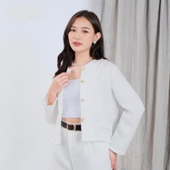 Gemma Women's Outer Blazer - Korean Women's Blazer - Women's Office Blazer - Crop Blazer