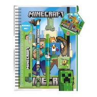 Minecraft A5 筆記本文具套裝 (平行進口)