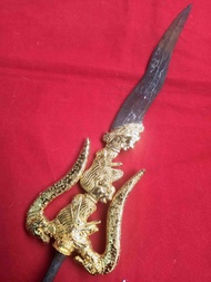Tombak Pusaka Trisula Pandito Ratu Naga Siluman Luk 3 Koleksi Antik